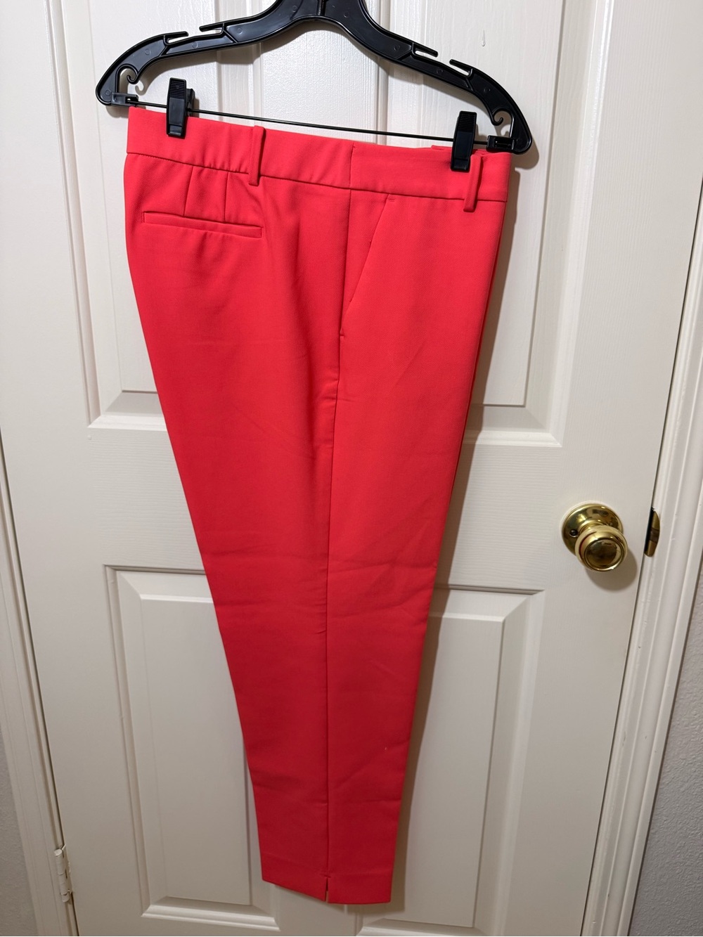 Talbots Coral-Red Slim Ankle Pants
